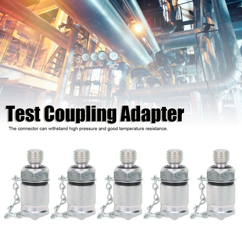 High Pressure Hydraulic Fitting: Temperature Resistant - Leak-Proof Sealing Compact Hydraulic Component for Hydraulic Systems, Pressure Detection, Oil Sampling - Image 4