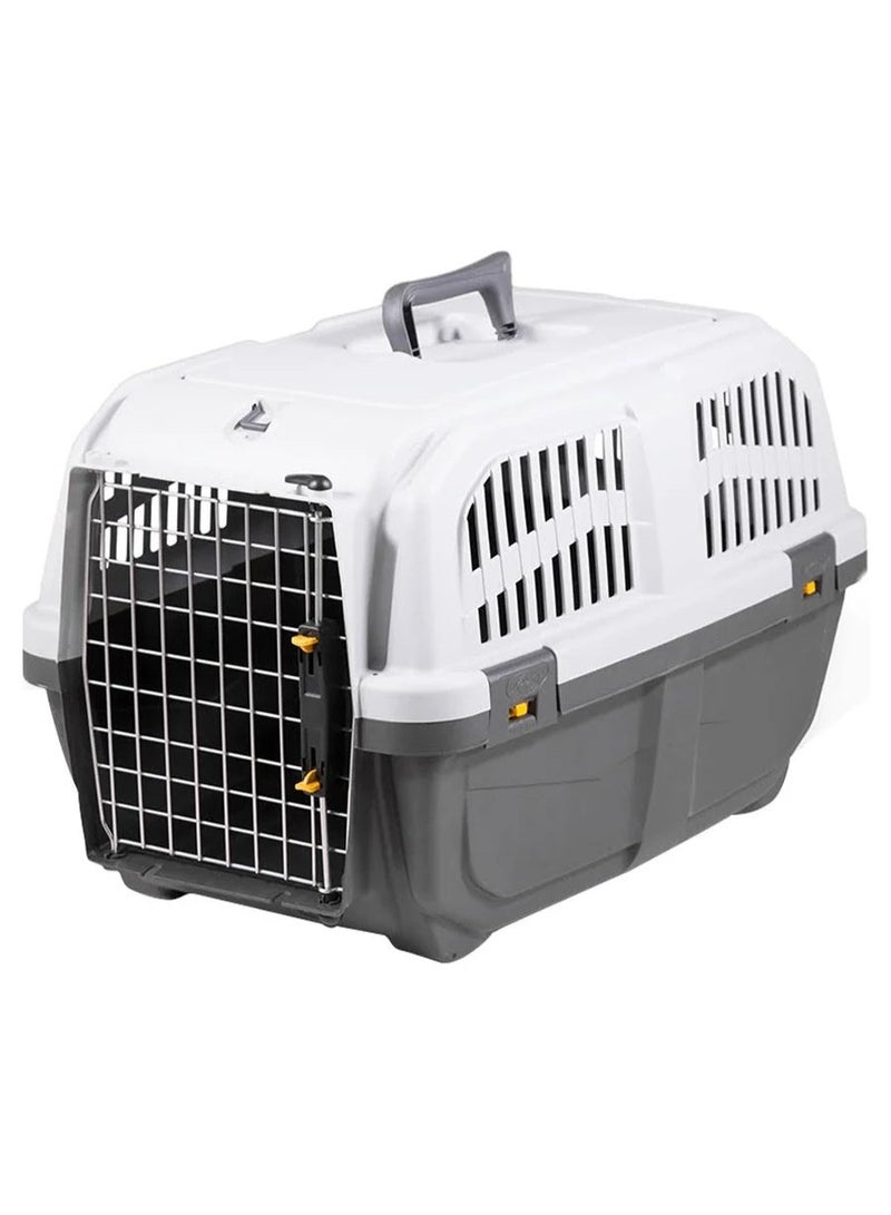 ام بي اس 2 حاملة الحيوانات الأليفة سكودو 3 IATA رمادية صغيرة 60×40×39 سم - Image 1