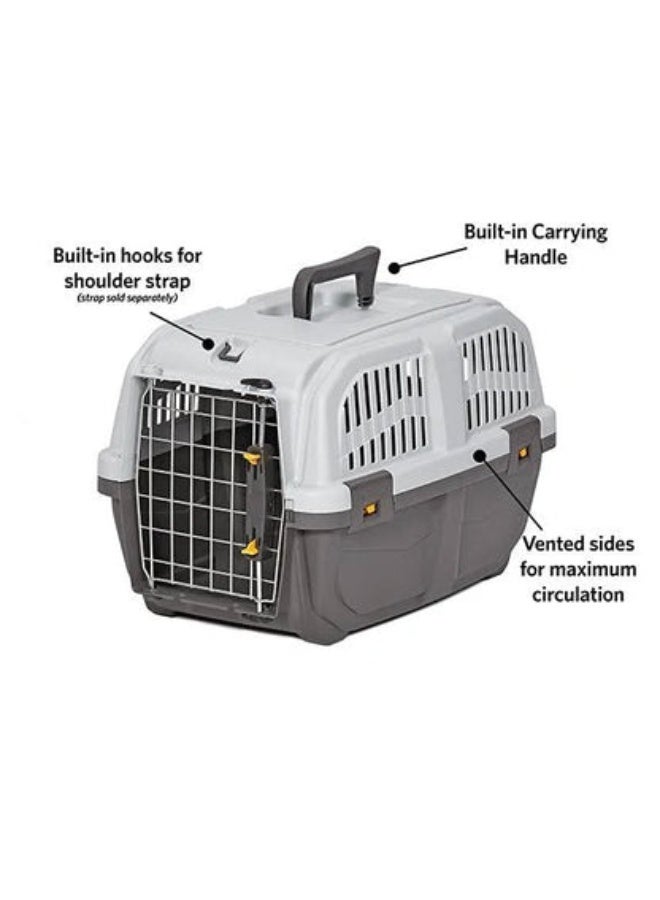 ام بي اس 2 حاملة الحيوانات الأليفة سكودو 3 IATA رمادية صغيرة 60×40×39 سم - Image 2