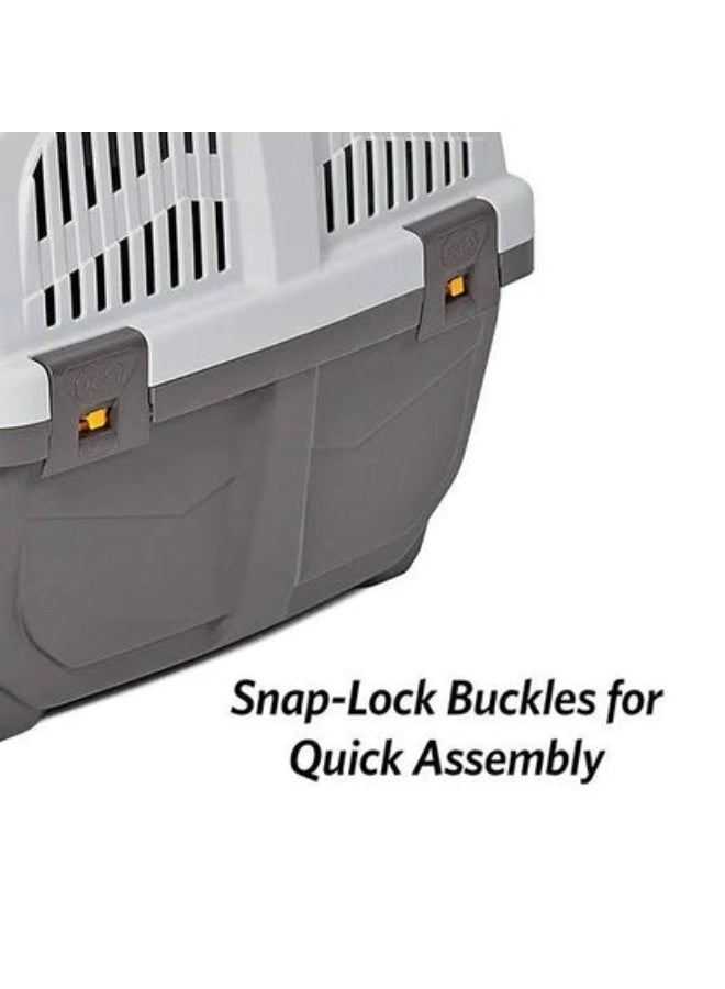 ام بي اس 2 حاملة الحيوانات الأليفة سكودو 3 IATA رمادية صغيرة 60×40×39 سم - Image 3