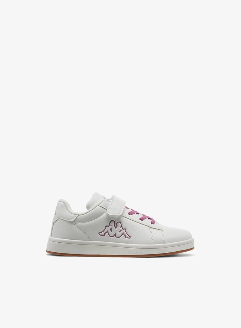 Kappa Girls' Logo Embossed Sneakers with Hook and Loop Closure