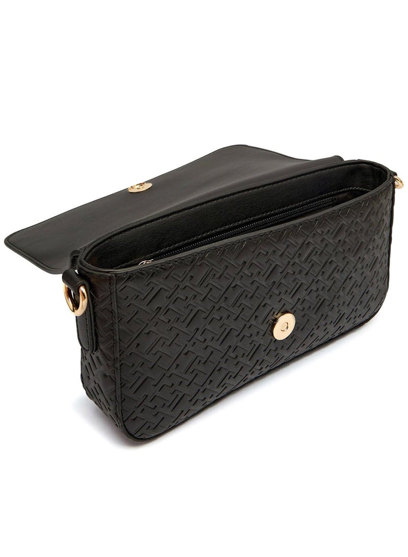 Tommy Icons Tommy Hilfiger Black Women Crossbody Bag Aw0Aw18002 - Image 5