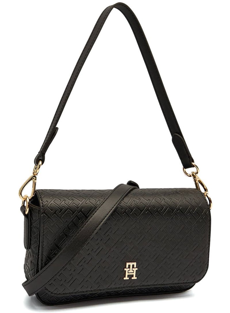 Tommy Icons Tommy Hilfiger Black Women Crossbody Bag Aw0Aw18002 - Image 3