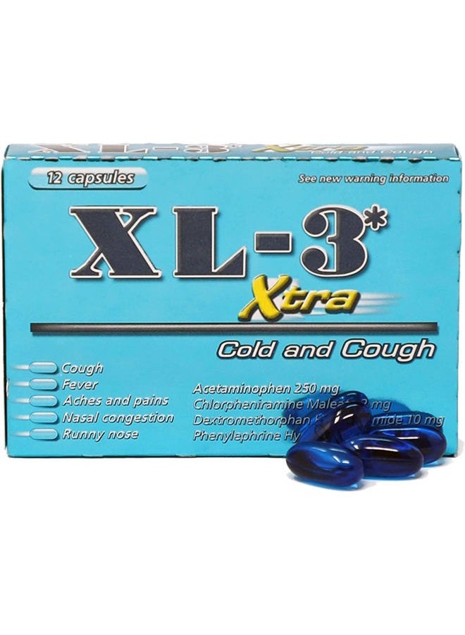 XL-3 Xtra Cold & Cough, Helps Relieve Cough and Cold Symptoms, 2-Pack, Boxes - Image 2