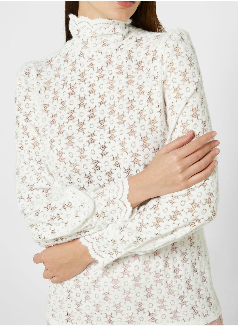 ELLA - High Neck Blouse - Image 1