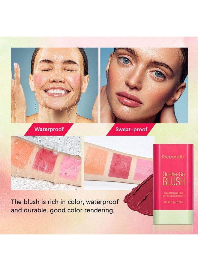SWETIYOU Blush Stick For Cheeks And Lips, On-The-Go Blush, Hydrating Solid Cheek Tint, Multi-Use Blush Makeup Stick For Beautiful And Natural Shades, Tinted Moisture Stick Ued On Eyes Lips And Cheeks  - Image 5