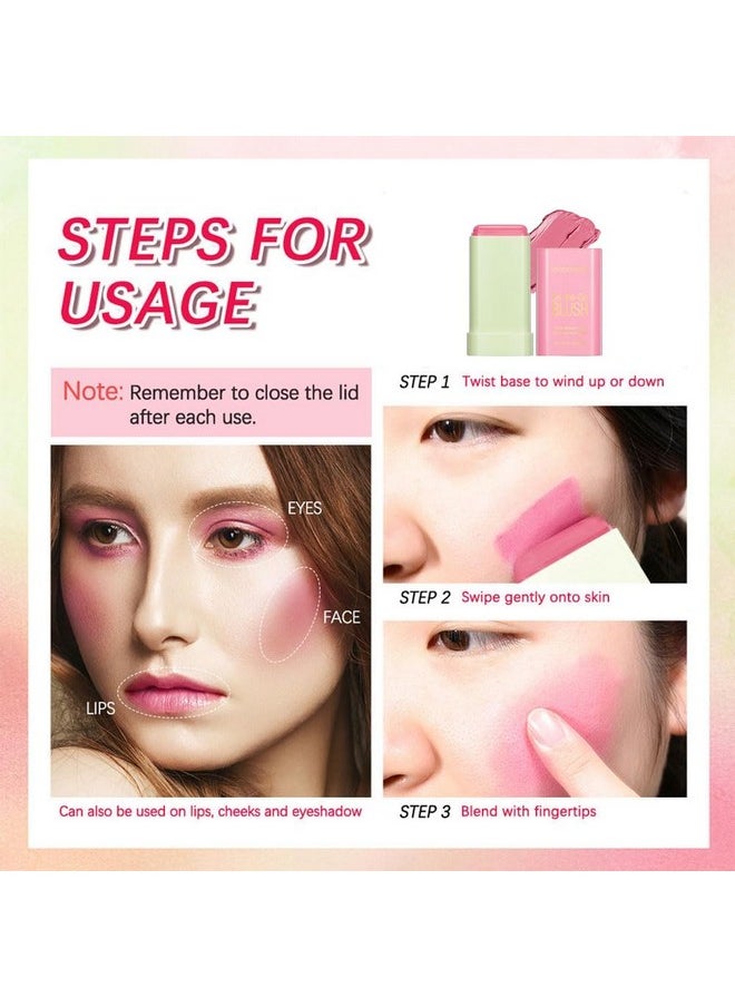 SWETIYOU Blush Stick For Cheeks And Lips, On-The-Go Blush, Hydrating Solid Cheek Tint, Multi-Use Blush Makeup Stick For Beautiful And Natural Shades, Tinted Moisture Stick Ued On Eyes Lips And Cheeks  - Image 3