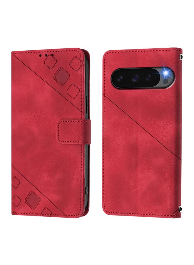 زبون جراب لهاتف Google Pixel 10 Pro XL 5G جراب هاتف جلدي منقوش بملمس الجلد - Image 2