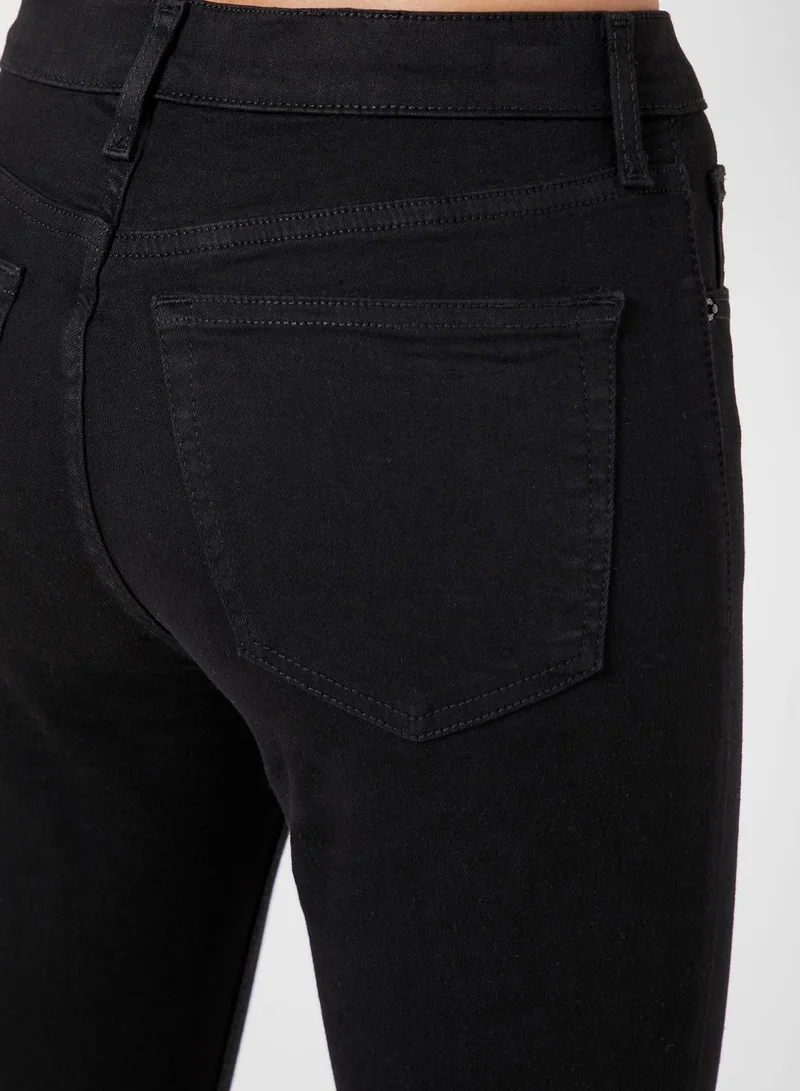 Topshop Petite Moto Jamie High Rise Skinny Ankle Grazer Jeans