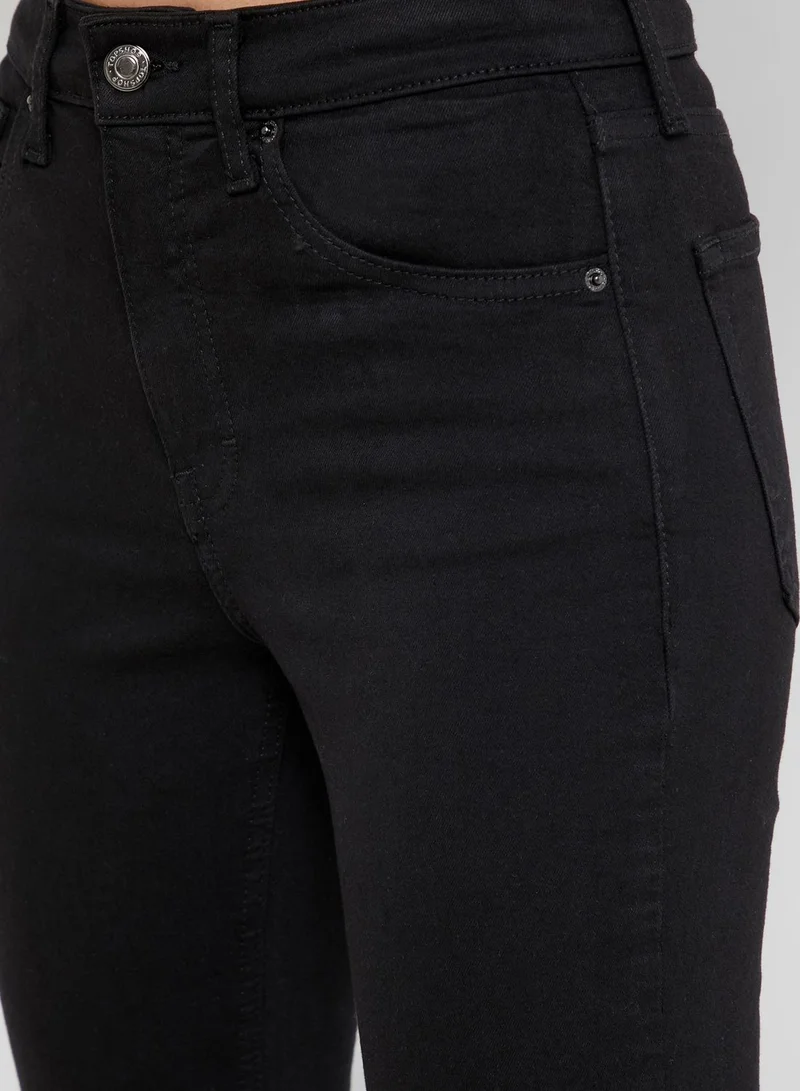 Topshop Petite Moto Jamie High Rise Skinny Ankle Grazer Jeans