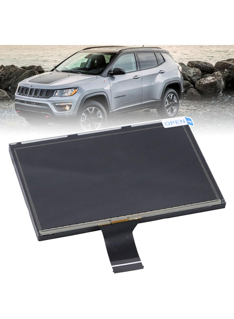 TLAXCA 7 Inch uconnect Touch Screen Digitizer LCD Monitor Radio Navigation Compatible with Jeep Compass 2017 2018 2019 2020 Radio Navigation Replace TDO-WXGA0700K00033-V2, TDO-WXGA0700K00057-V1 - Image 1