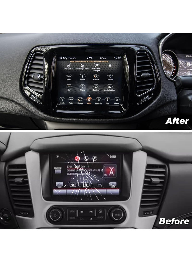 TLAXCA 7 Inch uconnect Touch Screen Digitizer LCD Monitor Radio Navigation Compatible with Jeep Compass 2017 2018 2019 2020 Radio Navigation Replace TDO-WXGA0700K00033-V2, TDO-WXGA0700K00057-V1 - Image 4