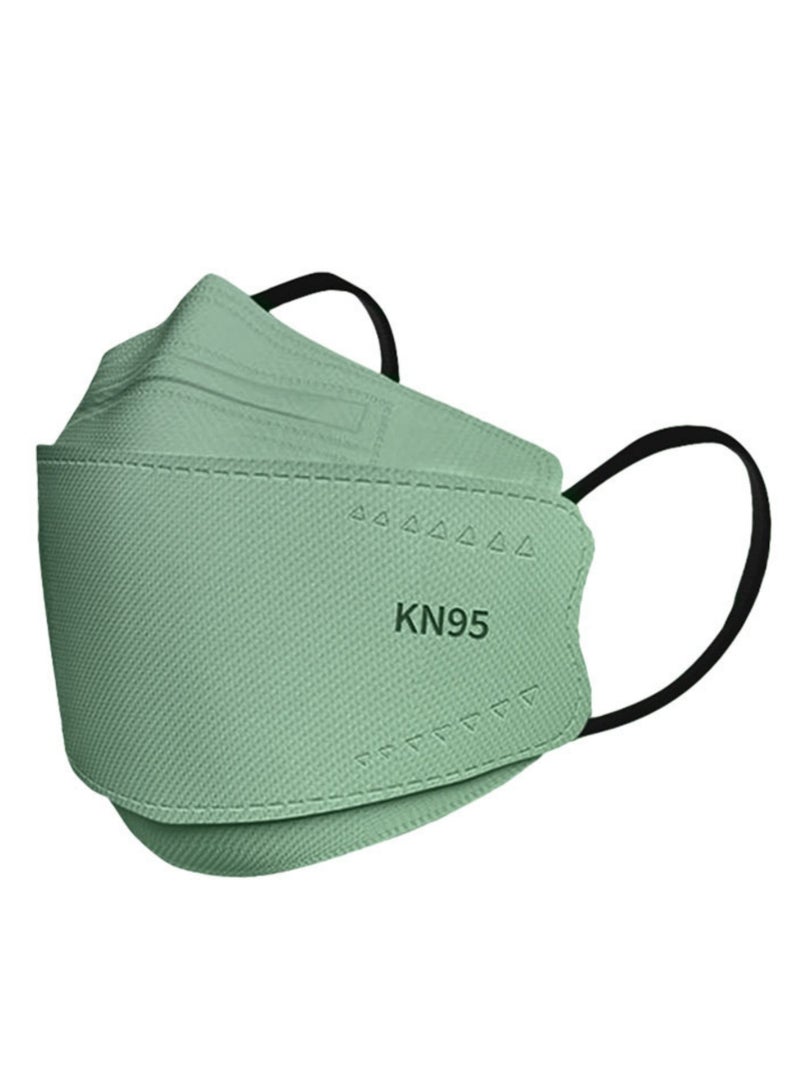 موراندي لون الأسماك على شكل قناع ، 3d-kn95 الكبار المتاح الأذن شنقا قناع ، حزمة واحدة - Image 1