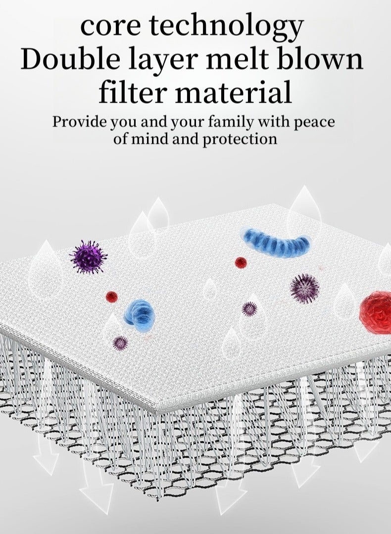 موراندي لون الأسماك على شكل قناع ، 3d-kn95 الكبار المتاح الأذن شنقا قناع ، حزمة واحدة - Image 5