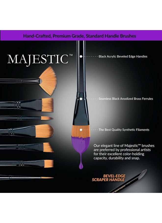 Royal & Langnickel - Angnickel Flat And Glaze Wash Artist Brush Set, 8-Piece - Image 1
