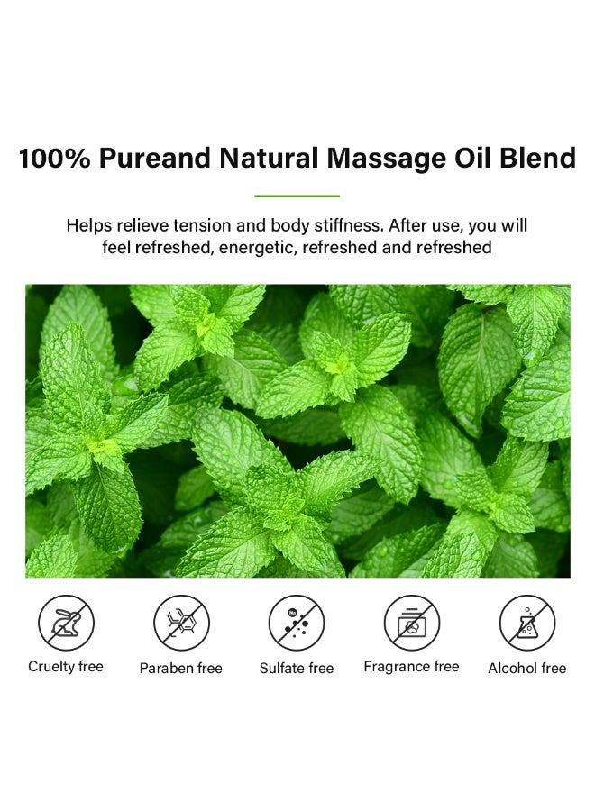 MOOYAM Peppermint Essential Oil, 100% Pure Natural Multi-Use for Face Body Nail and Hair Care Aromatherapy Diffuser Skin and Scalp Treatment for Men and Women 118ml - Image 3