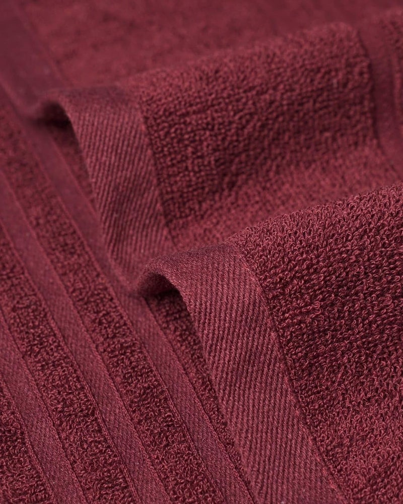 MERARO Cotton Towels | Large Size Bath Towel for Home Salon Spa Gym Beach- Soft & Absorbent | 500 GSM | 1 Piece Towel for Men/Women | Urban Comfort | 76cm x 153cm (Maroon) - Image 4