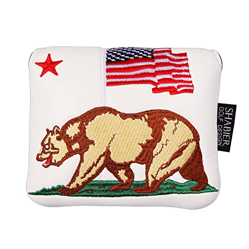 SHABIER Golf large mallet headcover for Taylormade MySpider X Putter, MySpider Tour putter (Brown bear) - Image 3