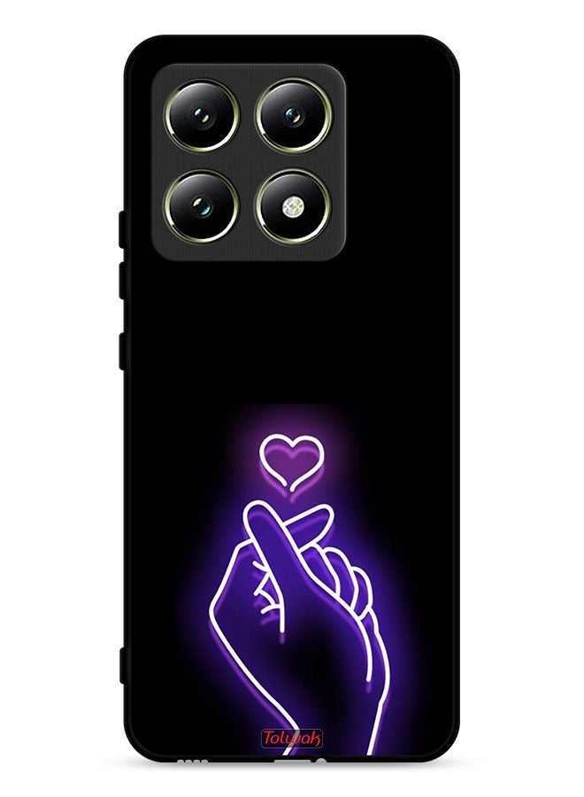 Tolwak Xiaomi 14T 5G Protective Case Cover Snap Small Heart - Image 1