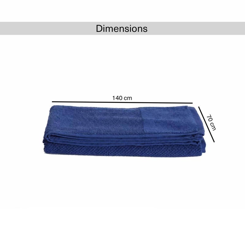 بان هوم  منشفة حمام ريتريت 70x140 سم - أزرق - Image 5