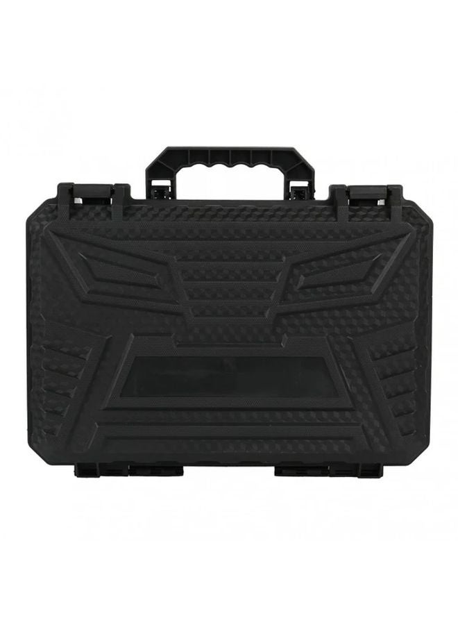 Black Plastic Angle Grinder Toolbox Portable Storage Box For Cordless And Wired Grinders - Image 1