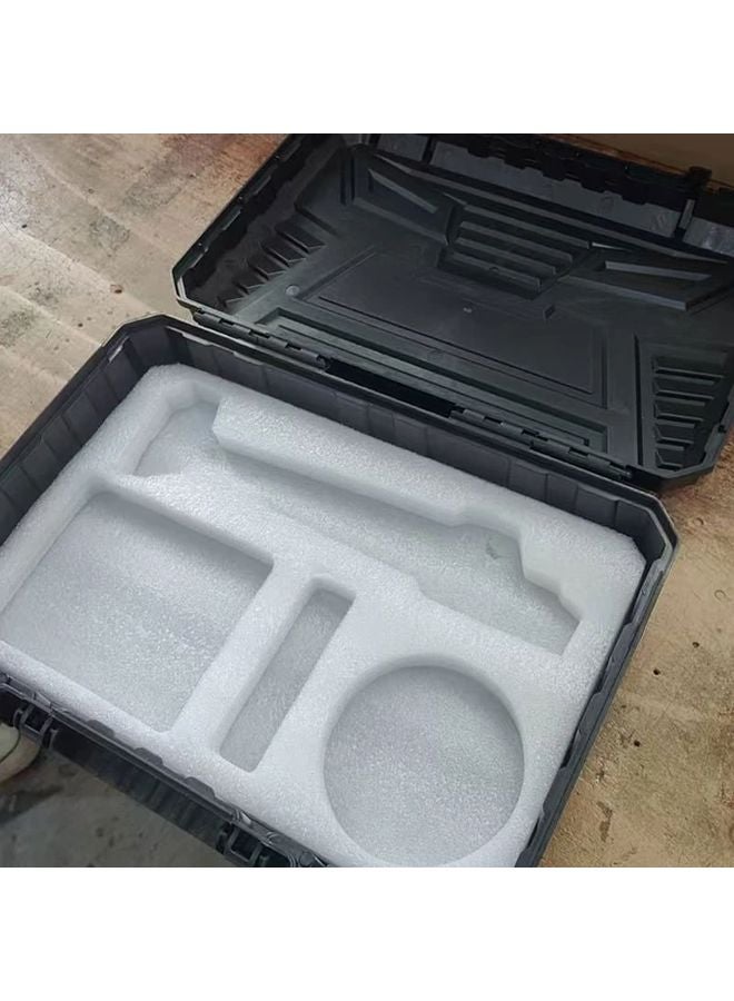 Black Plastic Angle Grinder Toolbox Portable Storage Box For Cordless And Wired Grinders - Image 5