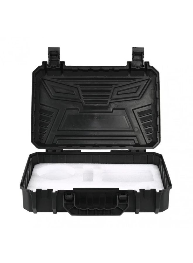 Black Plastic Angle Grinder Toolbox Portable Storage Box For Cordless And Wired Grinders - Image 3