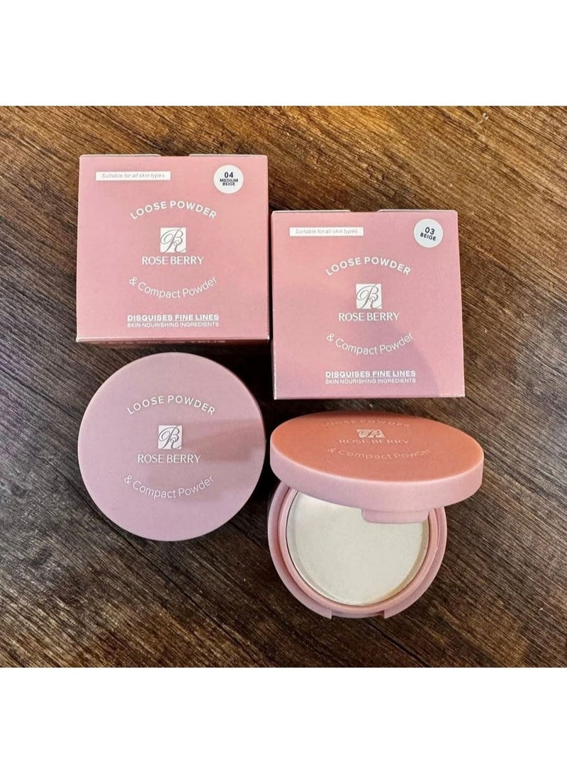 Rose Berry Loose Powder & Compact Powder -03 - Image 3