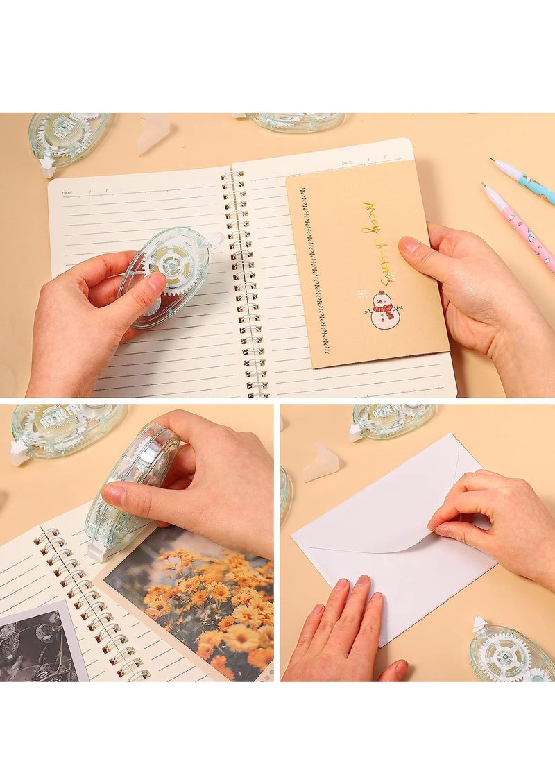 SYOSI 4 Pieces Glue Roller Glue Runner Permanent Adhesive Glue Tape  Double Sided Adhesive Scrapbook Runner Tape for Crafting,10M*8mm, Color Random - Image 3