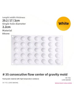 Flow Heart Stuffing Moon Cake Mold Silicone Round Spherical Ice Hockey Yogurt Frozen Milk Yellow Hawthorn Ball Ice Cube Ice Box 5g G-Color:35 Consecutive Heart Filling Molds