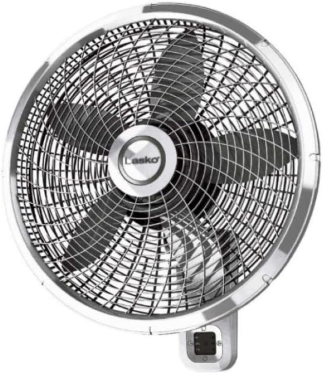 Lasko -18 Oscillating Wall-Mount W/Remote, 3-Speed (M18950) Household Fans, Standard - Image 1