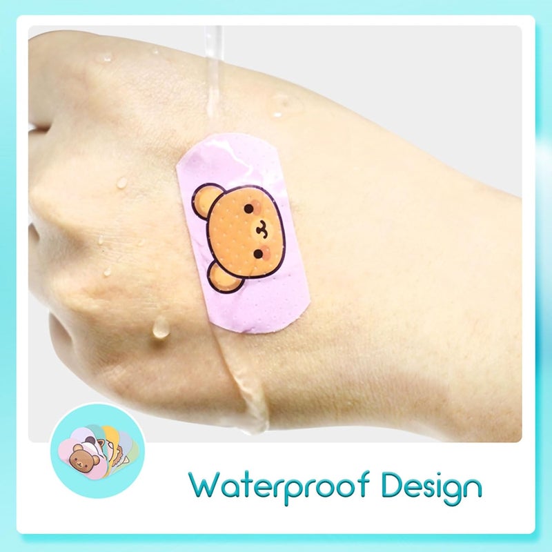 AndicAge 360Pcs Kids Adhesive Bandages Flexible Cartoon Bandages Cute Disposable Breathable Waterproof Bandage for Girls Boys Toddlers - Image 4
