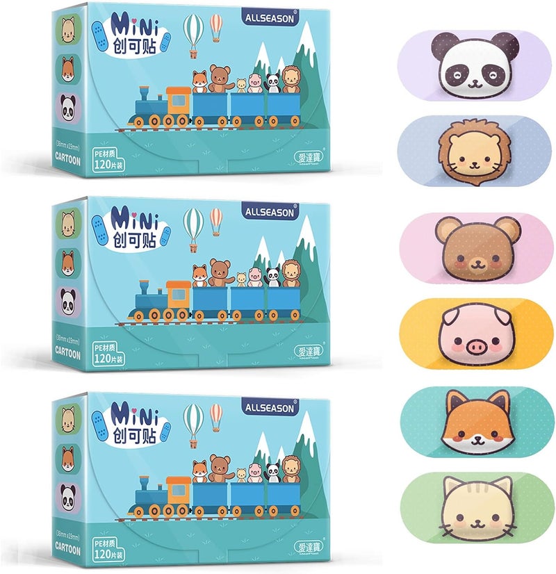 AndicAge 360Pcs Kids Adhesive Bandages Flexible Cartoon Bandages Cute Disposable Breathable Waterproof Bandage for Girls Boys Toddlers - Image 1