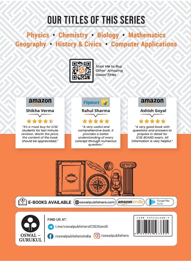 null - Oswal - Gurukul History & Civics Most Likely Question Bank: ICSE Class 10 For 2023 Exam - Image 1