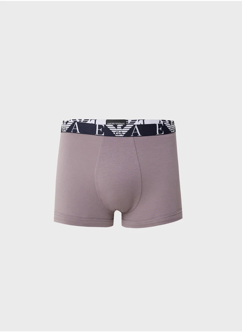 امبوريو ارماني 3 Pack Logo Band Boxers