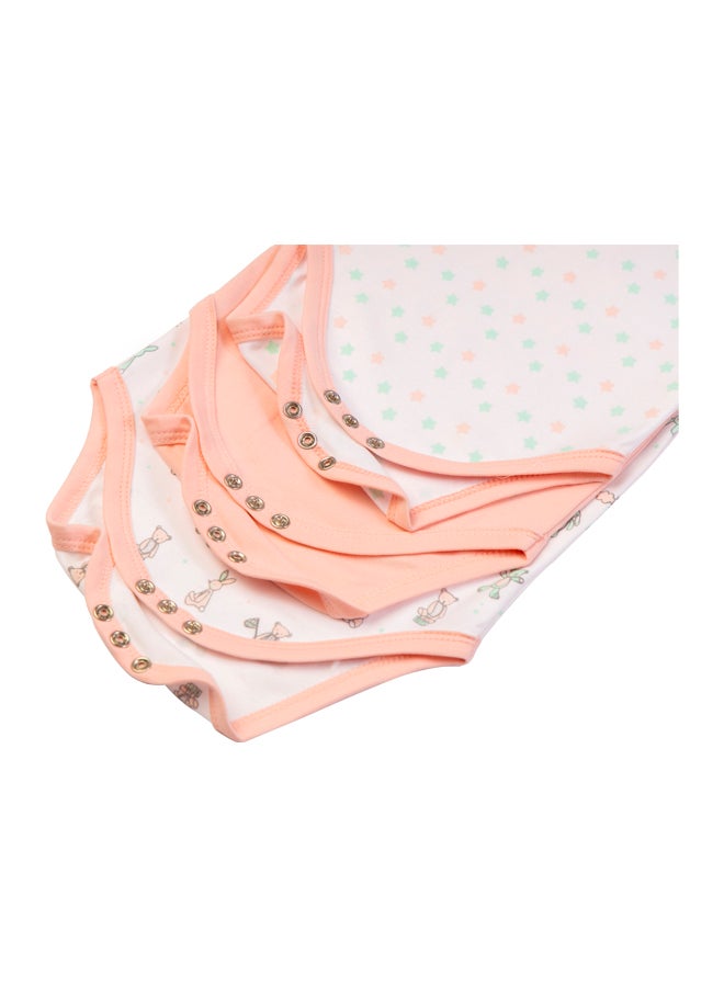 Babies Basic Printed Romper - Pack Of 3, Multi Color - Image 5