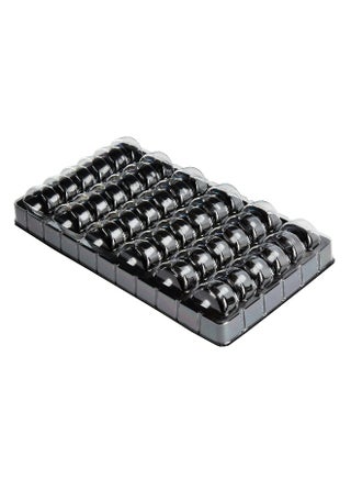 Black/36 macarons