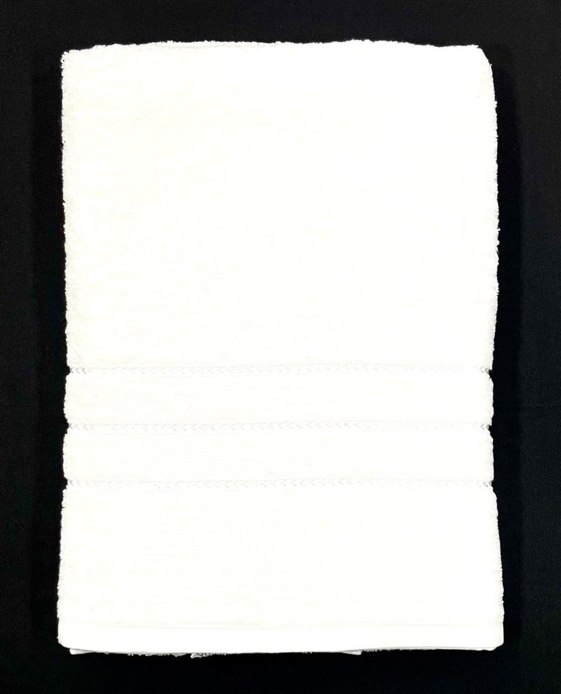 Bombay Dyeing Cotton Flora Towel (White, 75 X 150 Cm) - Image 5