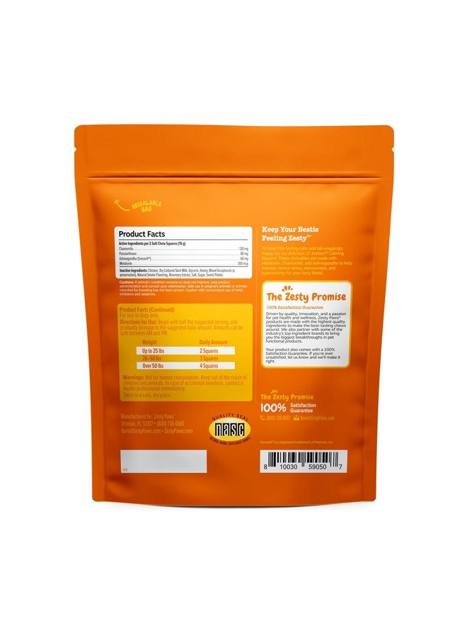 Zesty Paws Flavored Soft Chews  Calming For Dogs Anxiety Composure Relief With Ashwagandha Melatonin Chamomile Passionflower Dog Stress Separation Aid For Fireworks And Thunder 10 Oz…  - Image 5