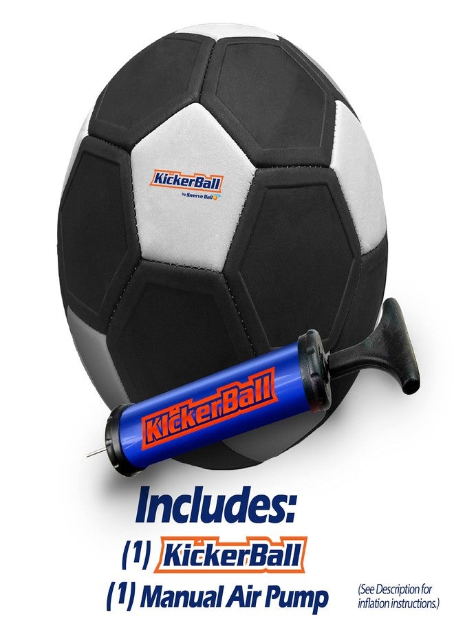 Kickerball Foam - Curve And Swerve Soccer Ball/Football Toy - Kick Like The Pros, Great Gift For Boys And Girls - Perfect For Outdoor & Indoor Match Or Game (Glow In The Dark), Yellow - Image 2