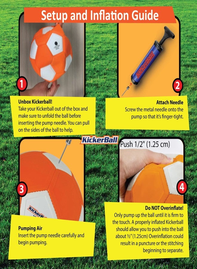 Kickerball Foam - Curve And Swerve Soccer Ball/Football Toy - Kick Like The Pros, Great Gift For Boys And Girls - Perfect For Outdoor & Indoor Match Or Game (Glow In The Dark), Yellow - Image 4