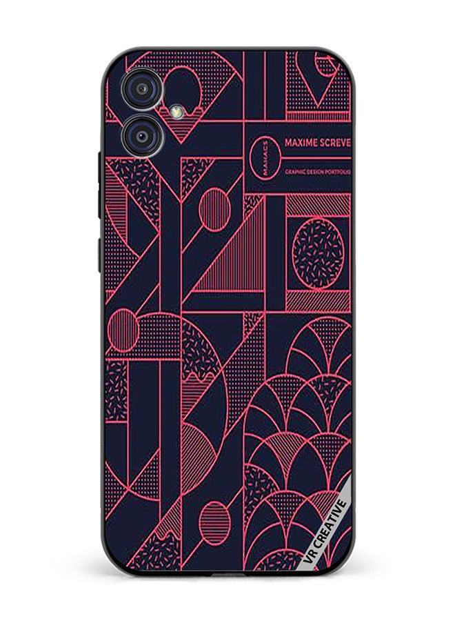 VR CREATIVE Protective Case Cover For Samsung Galaxy M04/F04 Geometric Design Multicolour - Image 1