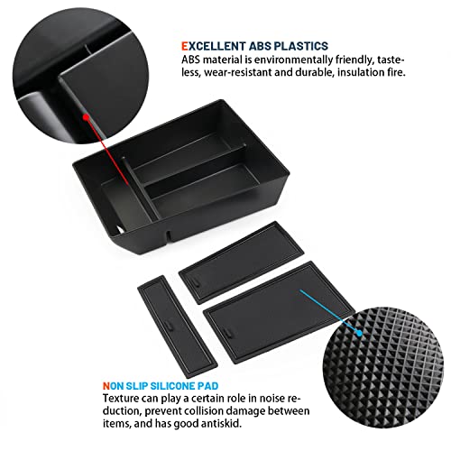 RUIYA منظم كونسول مركزي Fit X5/X6/X7 2020-2025 ملحقات BMW X5/X6/X7 منظم كونسول وسط صندوق تخزين مسند ذراع صينية كونسول متوافقة مع 2020 2021 2022 2023 2024 2025 BMW X5/X6/X7 - Image 4