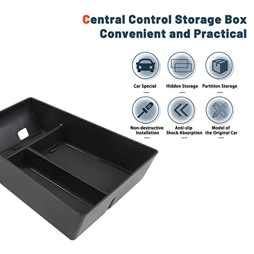 RUIYA منظم كونسول مركزي Fit X5/X6/X7 2020-2025 ملحقات BMW X5/X6/X7 منظم كونسول وسط صندوق تخزين مسند ذراع صينية كونسول متوافقة مع 2020 2021 2022 2023 2024 2025 BMW X5/X6/X7 - Image 2