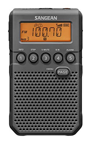 Sangean DT-800BK AM/FM/NOAA Weather Alert Pocket Radio, Black - Image 1