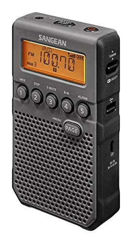 Sangean DT-800BK AM/FM/NOAA Weather Alert Pocket Radio, Black - Image 2