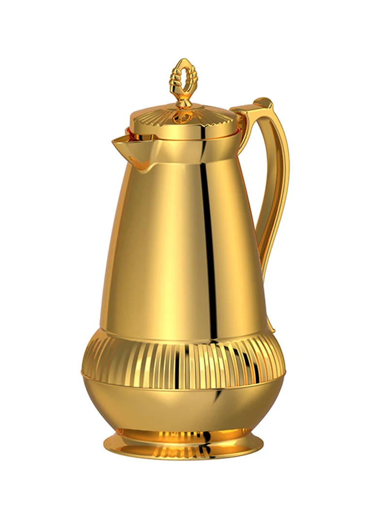 Sharpdo 1-Pcs Long-Lasting Thermal Insulation Large-Capacity Vacuum Electroplating High-Quality Coffee Pot Kettle 16.5*30/1000ML