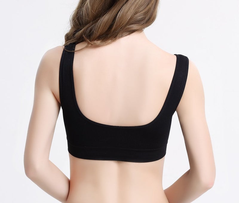 Hiking Gril Women's Comfort Workout Sports Bra Low-Impact Activity Sleep Bras Pack of 3 XXL - Image 4