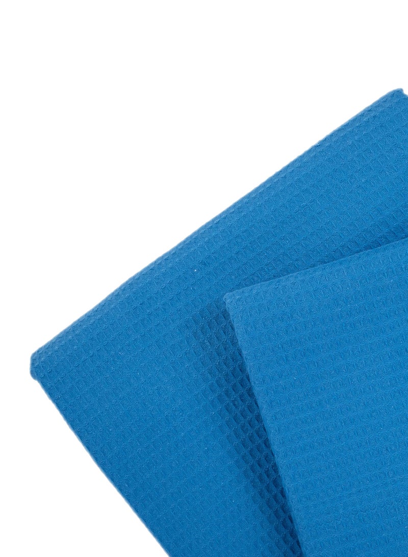 Home of linens مفرش سرير قطن أزرق 230×250  - Image 3