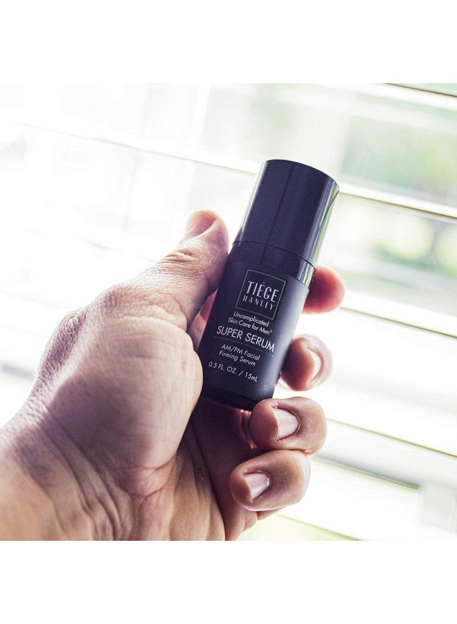 tiege hanley Morning And Night Facial Firming Serum For Men (Super Serum); Sodium Hyaluronate And Retinyl Palmitate For Tighter Smoother Skin ; 0.5 Fluid Ounces - Image 5